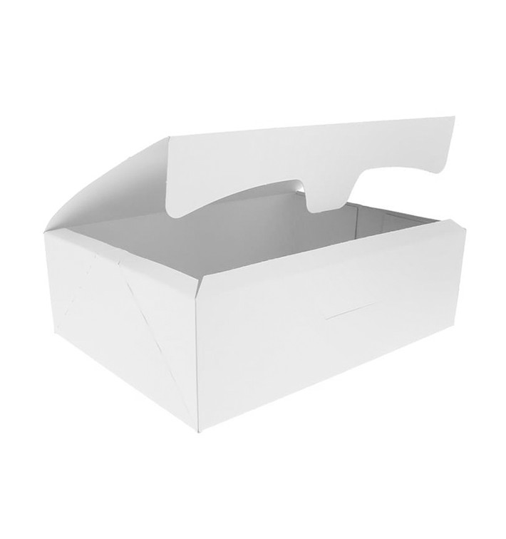 Paper Bakery Box White 25,8x18,9x8cm 2Kg (125 Units) Paper Bakery Box White 25,8x18,9x8cm 2Kg (125 Units)