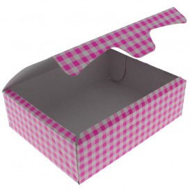 Paper Bakery Box Pink 20,4x15,8x6cm 1kg (200 Units)