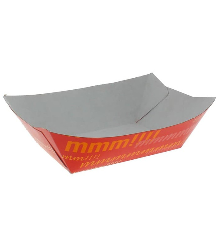 Paper Food Boat Tray 350ml 10,6x7,3x4,5cm (1000 Units) Paper Food Boat Tray 350ml 10,6x7,3x4,5cm (1000 Units)