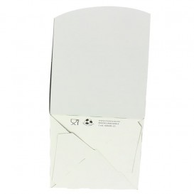 Paper Popcorn Box Medium Size White 90gr 7,8x10,5x18cm (350 Units)