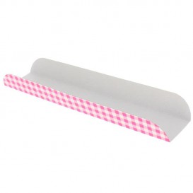 Paper Tray Waffle Opened Pink 30x6,1x3,2cm (1000 Units)