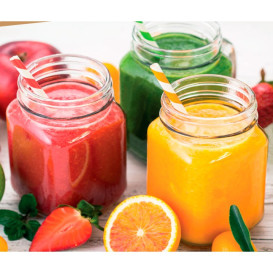 Plastic Jar with Lid Clear SAN Reusable 2250ml (1 Unit)