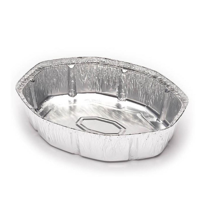 Foil Pan for Roast Chicken Oval Shape 1900ml (125 Units) 