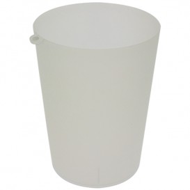 Plastic Cup with Ring PP Reusable Translucent 900ml (14 Units) 