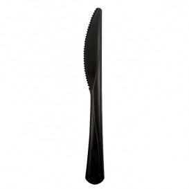 Cornstarch Knife CPLA Compostable Premium Black 18,3 cm (500 Units) 