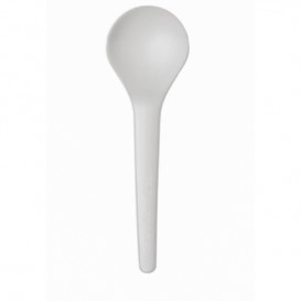Cornstarch Spoon CPLA Compostable White 15,0 cm (1.000 Units)