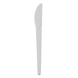 Cornstarch Knife CPLA Compostable White 17,2 cm (50 Units) 