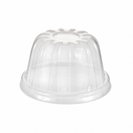 Plastic Dome Lid PS Clear Ø8,9cm (50 Units) 