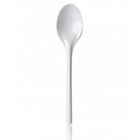 Plastic Spoon PS White 16,5 cm (2000 Units)