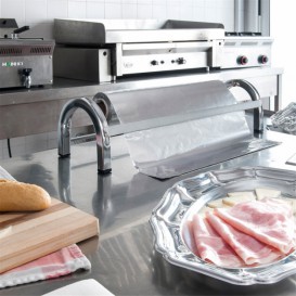 Food Wrap Dispenser Stainless Steel Serrated Cutter 45 cm (1 Unit) 