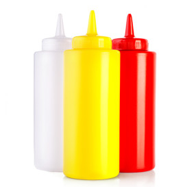 Squeezy Sauce Dispenser Plastic Translucent 360ml (6 Units) 