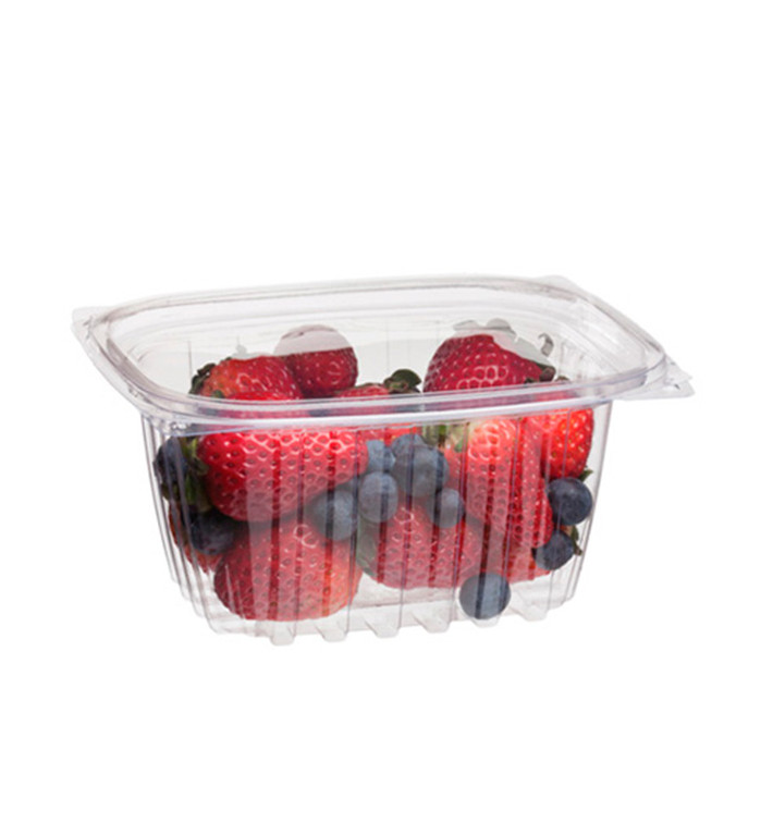 Cornstarch Deli Container with Lid PLA Compostable 470ml (100 Units) Cornstarch Deli Container with Lid PLA Compostable 470ml (100 Units)