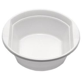 Plastic Bowl PS White 630ml Ø16cm 