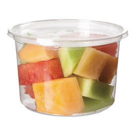 Tub Deli Container PLA Clear Compostable 470ml (50 Units) 