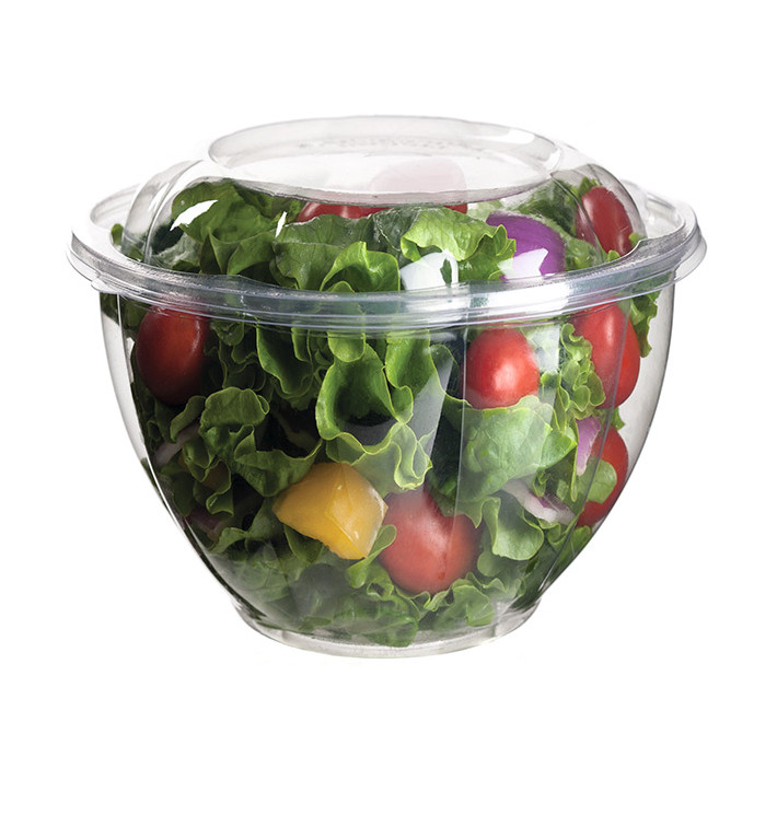 Salad Bowl with Lid PLA 1420ml (50 Units)