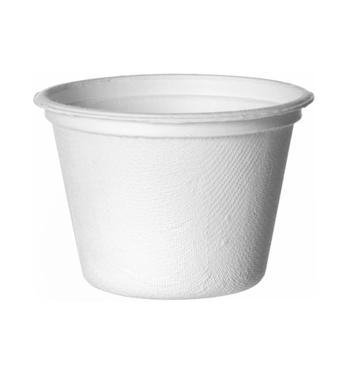 Sugarcane Container Bagasse White 120ml (50 Units) Sugarcane Container Bagasse White 120ml (50 Units)
