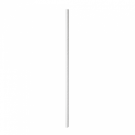 Paper Straw Straight White Wrapped With a Kraft Sleeve Ø0,6cm 21cm (250 Units)