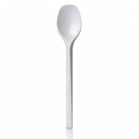 Plastic Teaspoon PS PS White 13,5 cm 