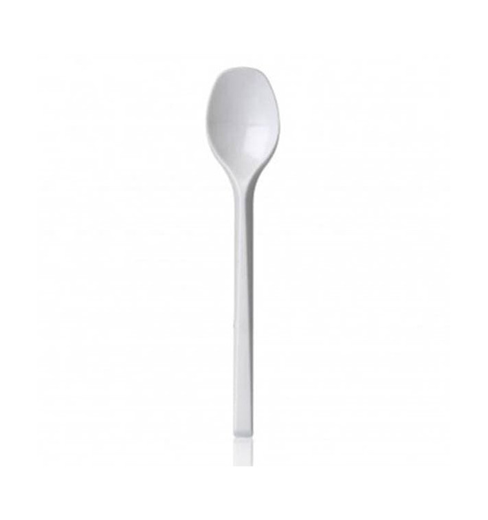 Plastic Teaspoon PS PS White 13,5 cm 