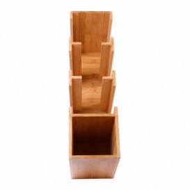 Bamboo Cup, Straw and Lid Organizer 14x50x50cm (1 Unit) 