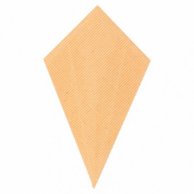Paper Carrugated Dipping Cone Kraft 22cm 100g (100 Units)