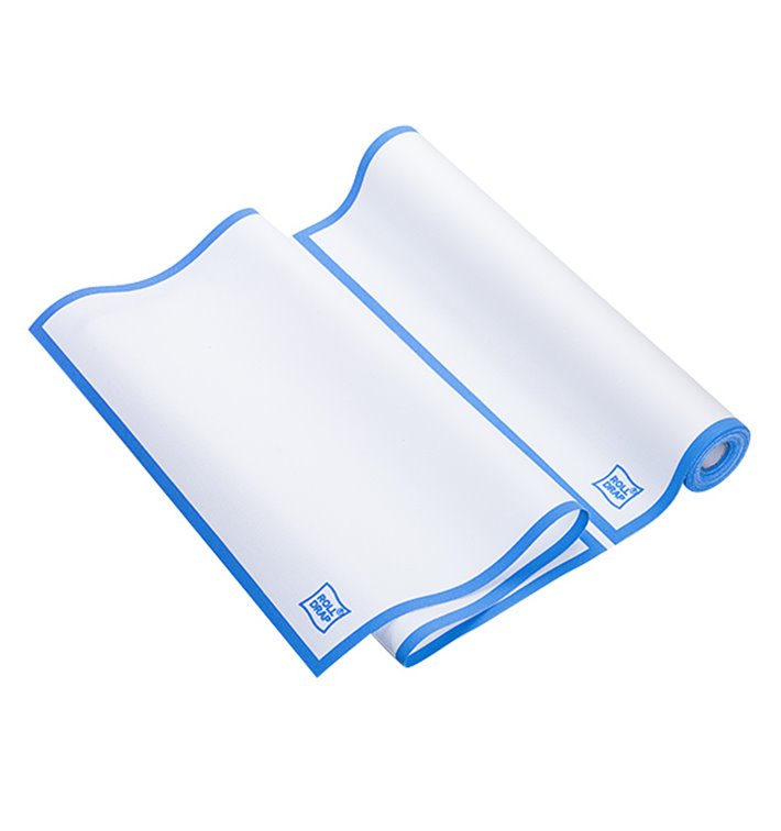 Dishcloth Roll "Roll Drap" Edgings Blue 40x64cm P40cm (10 Units) Dishcloth Roll "Roll Drap" Edgings Blue 40x64cm P40cm (10 Units)