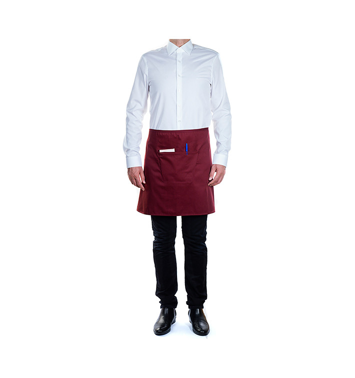 Serving apron pocket Burgundy 75x50cm (1 Unit) Serving apron pocket Burgundy 75x50cm (1 Unit)