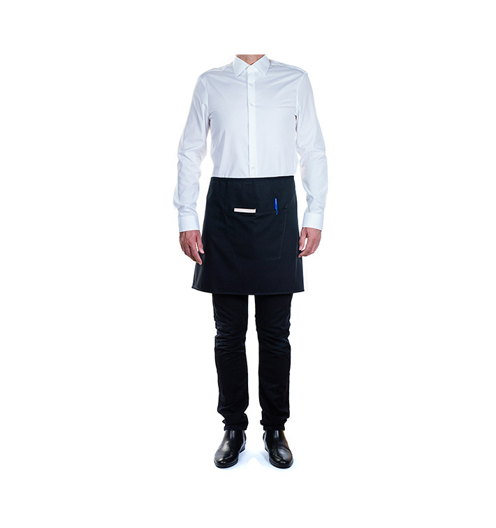 Serving apron pocket Black 75x50cm (20 Uts) Serving apron pocket Black 75x50cm (20 Uts)