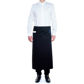 Serving French apron 2 pocket Black 90x110cm (1 Unit) 