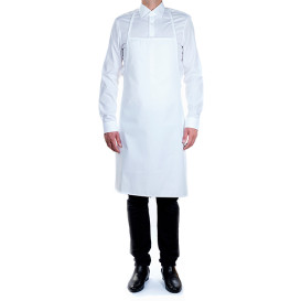 Serving apron Plasticized White 75x90cm (1 Unit) 