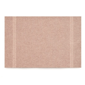 Recycled Cotton Placemat "Day Drap" Brown 32x45cm (72 Units)