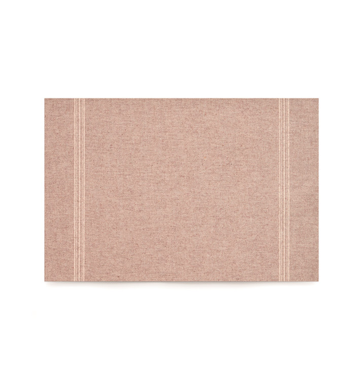 Recycled Cotton Placemat "Day Drap" Brown 32x45cm (72 Units) Recycled Cotton Placemat "Day Drap" Brown 32x45cm (72 Units)