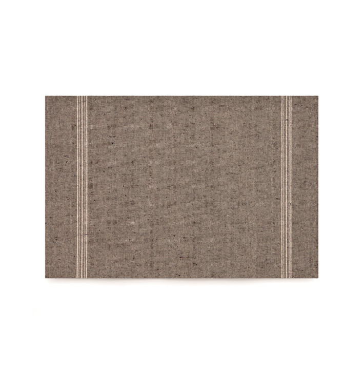 Cotton Placemat "Day Drap" Dark Brown 32x45cm (72 Units) Cotton Placemat "Day Drap" Dark Brown 32x45cm (72 Units)