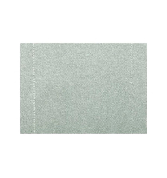 Cotton Placemat "Day Drap" Pearl Gray 32x45cm (72 Units)