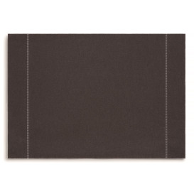 Cotton Placemat "Day Drap" Anthracite 32x45cm (72 Units)