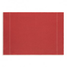 Cotton Placemat "Day Drap" Red 32x45cm (72 Units)