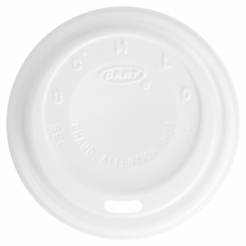 Plastic Lid PS "Cappuccino" White Ø8,1cm (1000 Units)