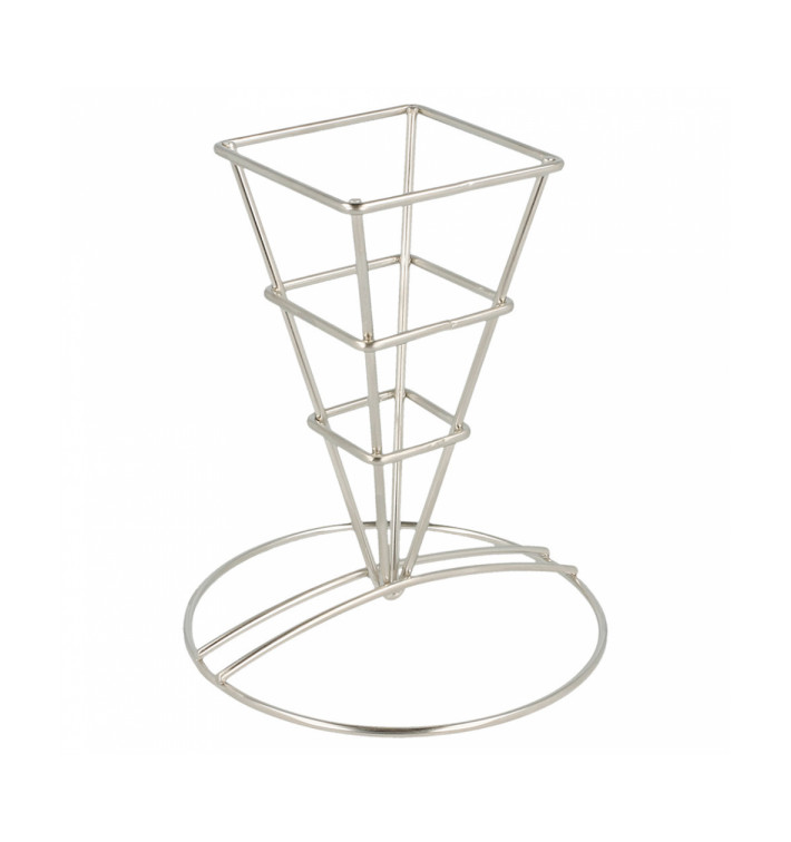 Serving Basket Containers Steel 6,4x13,3cm (12 Units) Serving Basket Containers Steel 6,4x13,3cm (12 Units)