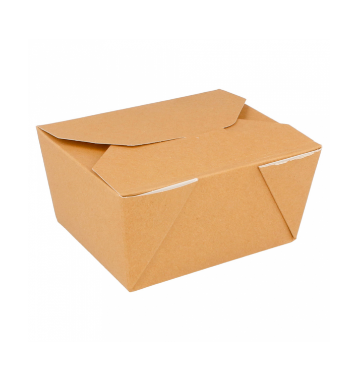 Paper Take-out Container "American" Natural 11,3x9x6,4cm 780ml (50 Units) Paper Take-out Container "American" Natural 11,3x9x6,4cm 780ml (50 Units)