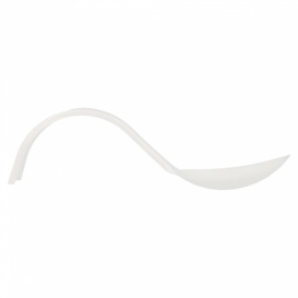 Tasting Spoon PS Curved White 13 cm (50 Units) 