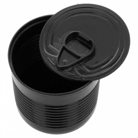 Tasting Plastic Tin Can PS Black 220ml Ø7,4x7cm (100 Units)