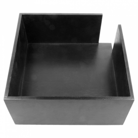 Black Bamboo Napkin Holder 21x21x10cm (1 Unit) 