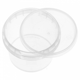 Plastic Deli Container with Plastic Lid PP Tamper-Evident 120ml Ø6,9cm (1000 Units)