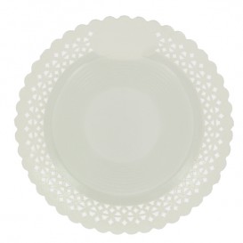 Paper Plate Round Shape Doilie White 20cm (100 Units)