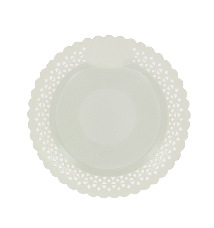 Paper Plate Round Shape Doilie White 20cm (50 Units) 