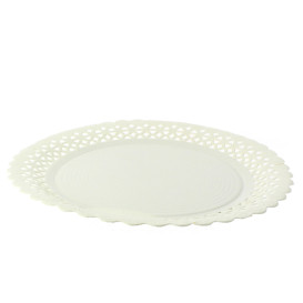 Paper Plate Round Shape Doilie White 20cm (50 Units) 