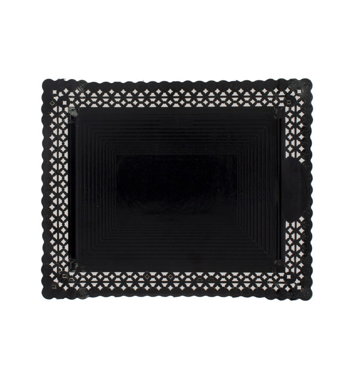 Paper Doilies Round shape Black 200 mm (50 Units) Paper Doilies Round shape Black 200 mm (50 Units)