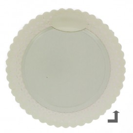 Paper Plate Round Shape Doilie White 20cm (50 Units) 