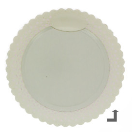 Paper Plate Round Shape Doilie White 20cm (50 Units) 