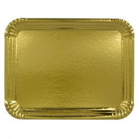 Paper Tray Rectangular shape Gold 24x30 cm (100 Units) 